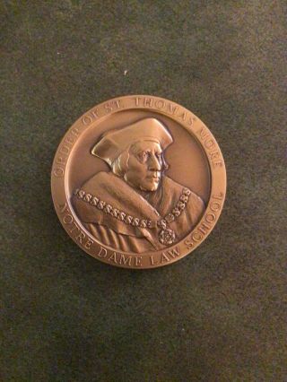 Order Of St.  Thomas More Notre Dame Law School Award/paper Weight