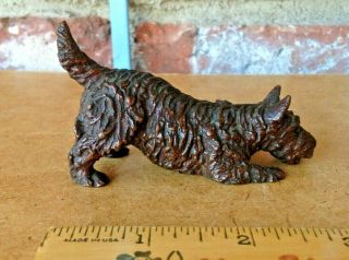 Vintage Gorham Company M.  KIRMSE Scottish Terrier Dog At Play Sculpture 3