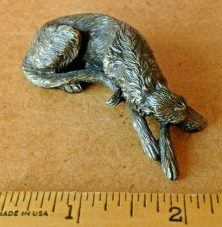 Vintage Peace On Earth Scottish Deerhound Dog - A D.  L.  Engle Sculpture