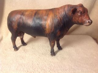 Breyer " Black Angus " Brindle,  Cow,  Bull Custom Handpainted By Ernie Benton