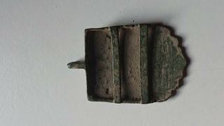 British metal detecting find,  wearable Ancient Roman bronze pendant 200_400 AD. 2