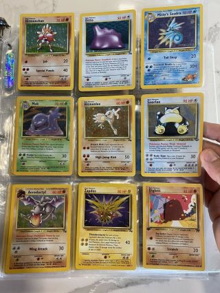Vintage Pokemon Binder With 1st Edition Cards & Holos All 1999/2000 Psa Ready