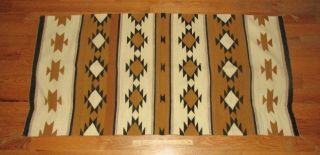 Vintage Native American Indian Navajo Chinle Crystal Blanket Rug 56 " X29 "