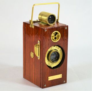 Box Camera Vintage Ansco Memo 1927 Type 93 Yrs Vintage Custom Padauk Wood Veneer