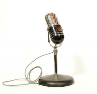 Vintage Argonne Ar - 57 Microphone On Desk Stand