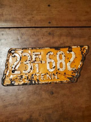 Vintage 1951 Tennessee State License Plate