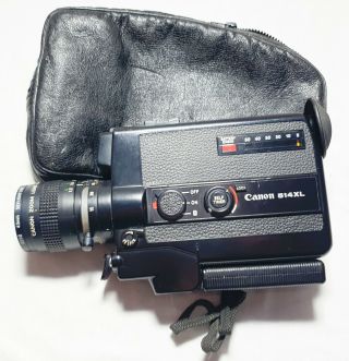 Vintage Canon 514xl 8 Movie Film Camera 1975 Zoom Lens C8 9 - 45mm In Case