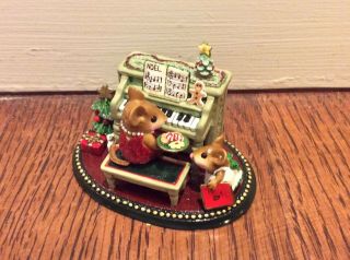 Wee Forest Folk Her Music Lesson Limited Edtion M - 282c Christmas Special Retired