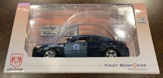 First Response Massachusetts State Police Car.  Dodge Charger 1:43