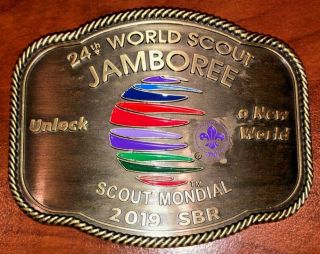 Limited Edition Belt Buckle 2019 24th Boy Scout World Jamboree 59/2500 Ltd