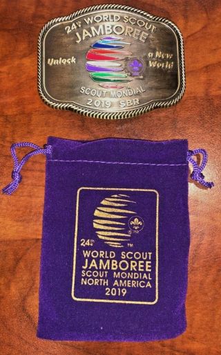 Limited Edition Belt Buckle 2019 24th Boy Scout World Jamboree 59/2500 LTD 2