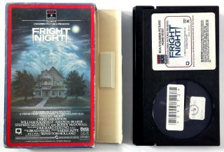 1985 Betamax Movie Fright Night Horror Vampire Thriller