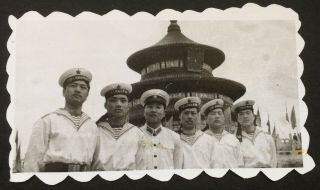 China Pla Navy Beijing Temple Of Heaven Chinese Army Photo 1970s Orig.