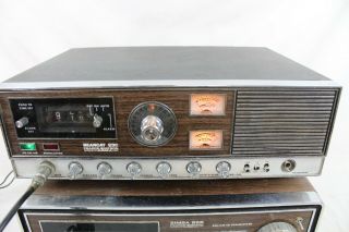2 Vintage Simba SSB Bearcat Pearce Simpson CB Radio Base Station w/ Microphone 3