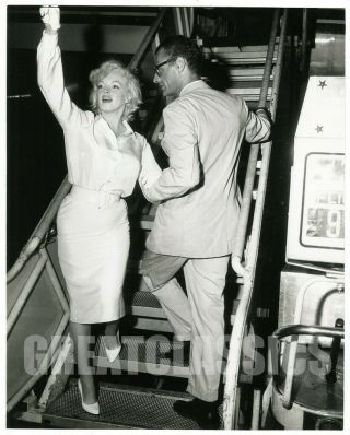 Marilyn Monroe Arthur Miller Misfits 1960 Candid Vintage Photograph