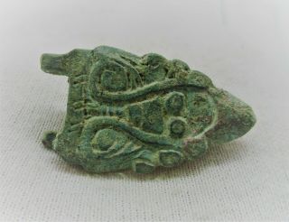 Detector Finds Ancient Viking Bronze Brooch In The Form Of A Wolf Head