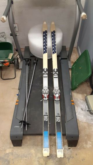Vintage K2 812 80in Competition Skis W/ Marker M30 Bindings And Poles