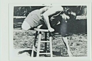 Double Above Knee Woman Amputee,  Vintage 1960,  3 1/2 " X 5 ",  B & W Photograph