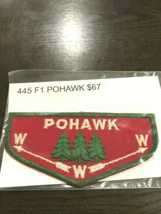 Oa Pohawk Lodge 445 F1 First Flap Nv
