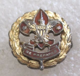 Vintage Boy Scout Executive Lapel Pin - Sterling Bsa Boy Scouts Of America