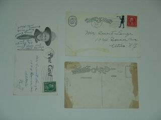 scout postcard - Camp Russell - Utica NY - 1924 & 1924 promo cards - all 2