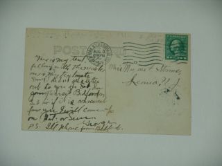 scout postcard - 1916Camp hunter Island NY - - NY Madison SQ STA postmark 2