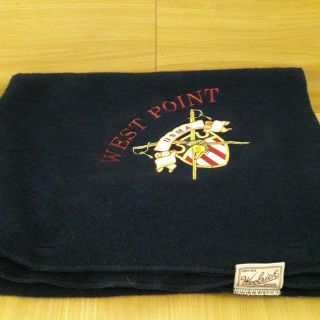 Woolrich West Point Usma Navy Wool Blanket 36 " X60 " Made In Usa