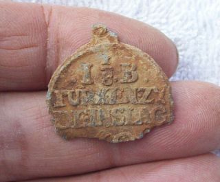 Lead Cloth Seal Tuchplombe Lakenlood With Text 1600 
