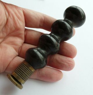 An Antique 18th / 19th Century Wax Seal Stamp Made Of Brass With A Wooden Handle