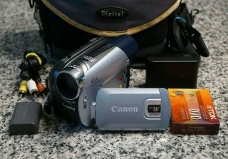 Vtg Canon Zr900 Mini Dv Camcorder 37x Zoom Video Transfer W/ Fr/sh