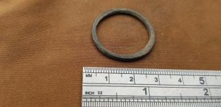 Stunning Celtic bronze ring money found in York England uncleaned L47g 2