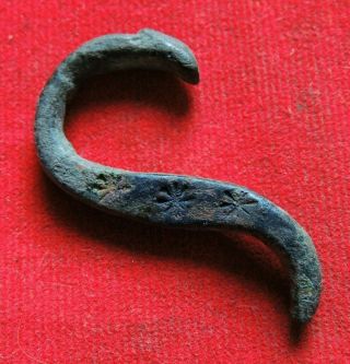 Ancient Bronze Artifact Viking Snake