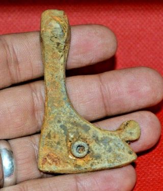 Rare Ancient Antique Viking Bronze Axe Amulet Pendant - 10th Century Ad