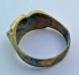 ANCIENT BRONZE RING ROMAN RARE LEGIONARY ARTIFACT AUTHENTIC EXTREMELY OLD 3