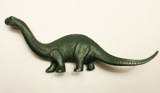 Rare Vintage 50s Marx Metallic Green Brontosaurus Dinosaur Prehistoric Playset