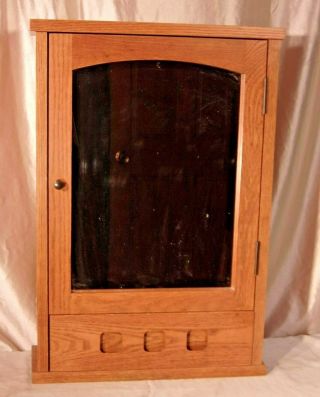 Vintage Oak Medcine Cabinet 16 3/4 X 24 Deep 5 1/2,  Mirror 12 1/4 X 16 3/4