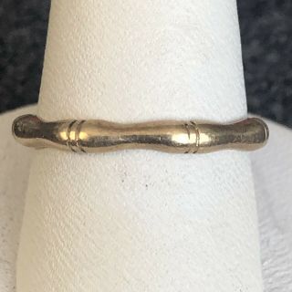 Vintage Antique 14k Solid Gold Wedding Band Ring Sz 6.  25