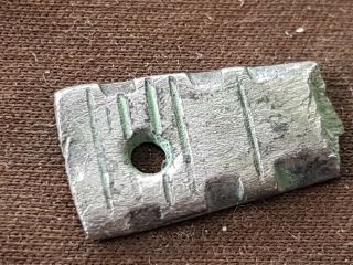 Very Rare Small Roman Military Silver Strap Fitting A Must L84r