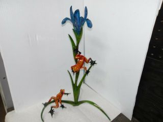 Tim Cotterill The Frogman Bronze Sculpture " Iris " 7th In Flower Series,  St