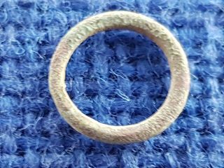 Vr.  Tiny Celtic Bronze Ring Money In Uncleaned Found In Britain.  L10i