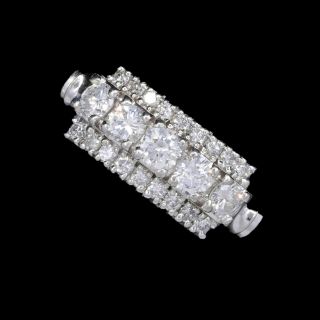 2.  41 Ct Diamond Vintage Art Deco Engagement & Wedding Ring 14k White Gold Over