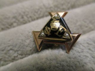 Vintage Phi Sigma Epsilon Fraternity Pin Badge