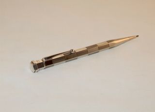 Vintage Yard - O - Led Sterling Silver Mechanical Pencil - Hexagonal Et - C1934
