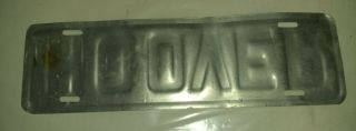 Vintage 1928 Hoover Presidential Political Advertising License Plate Tag Topper 2