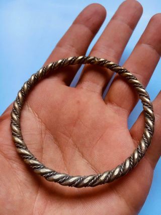 Scarce - Geometric Period Ancient Greek Bronze Decorated Bracelet Circa 1100 - 750