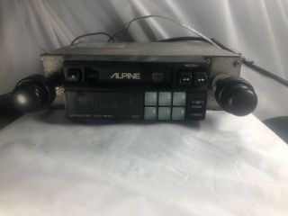 Alpine 7400 Am/fm Cassette Radio Knob (shaft Style) Vintage Old School Rare