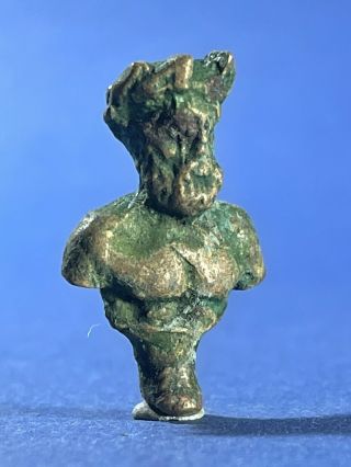 Stunning Ancient Roman Bronze Bust Of Zeus Jupiter Statuette - Circa 100 - 200 Ad