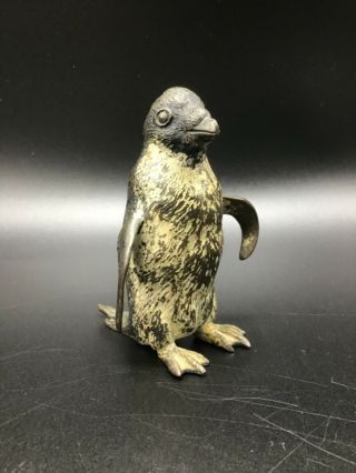 Antique Cold Painted Vienna Bronze Of A Penguin