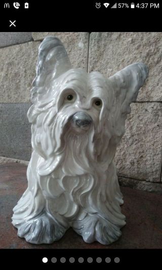 Vtg Rare Ceramic Terrier Dog Figurine Westie Skye West Highland White Kay Finch