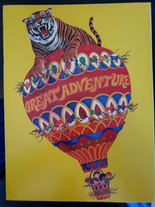 Rare 1970s Six Flags Great Adventure Amusement Park Souvenir Guide Book Brochure